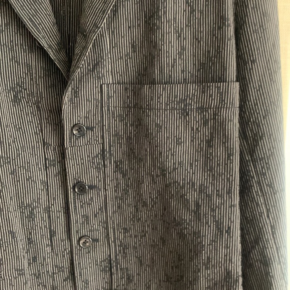 NWOT Ann D stripe embroidery chore jacket - Picture 4 of 11